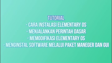 Cara Menginstall Distro Linux Elementary OS