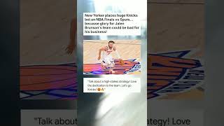 New Yorker places huge Knicks bet on NBA Finals vs Spurs... because glory for Jalen #sports #news