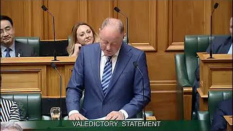 Valedictory Statement- Craig Foss