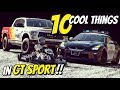 10 *COOL THINGS* you may not know about in GT SPORT!!