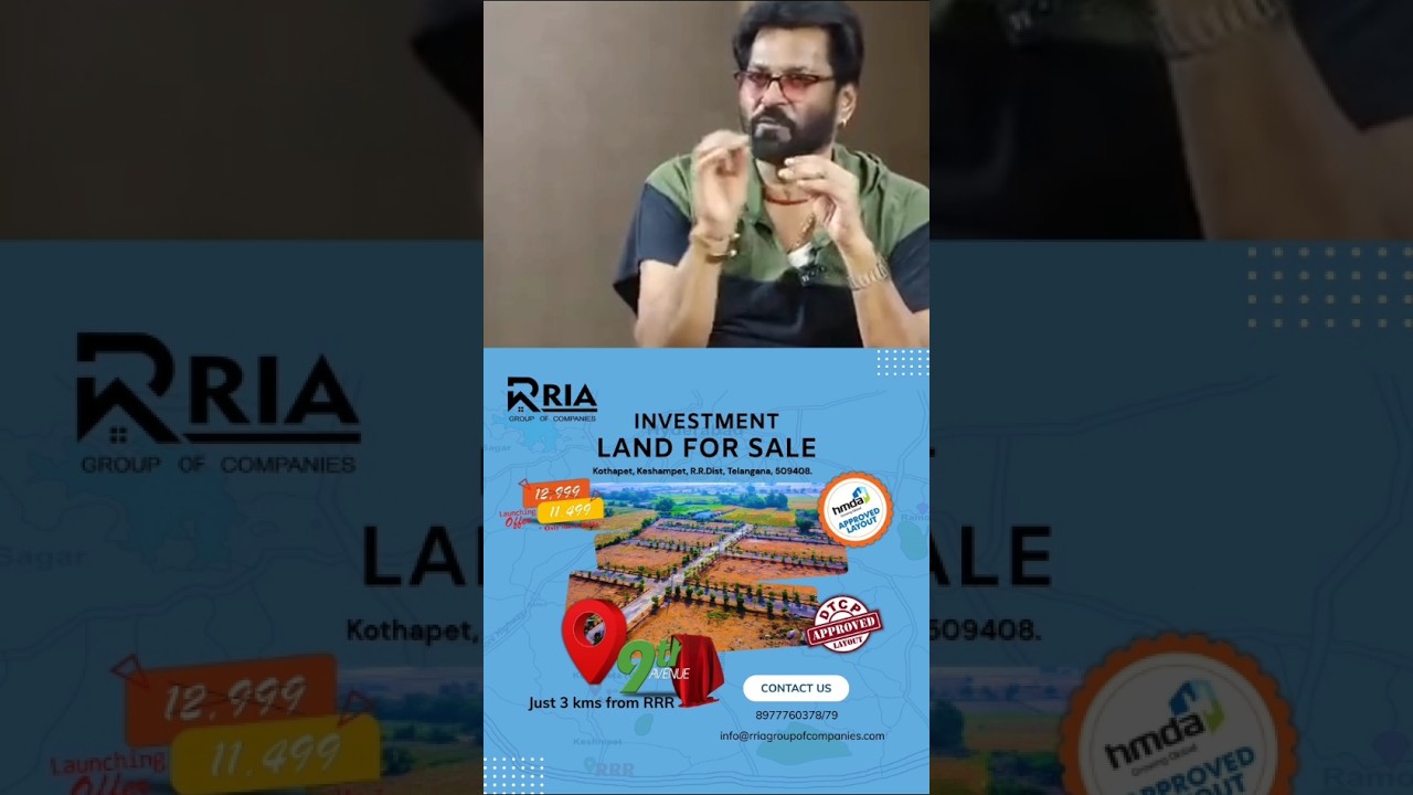 Prime Land, Perfect Location@keshampet| 3km fromRRR