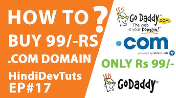 how to buy 99 RS .COM DOMAIN  from godaddy