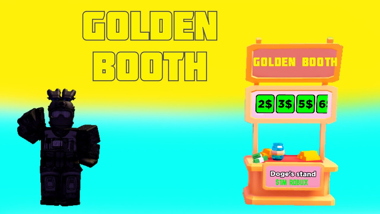 How I Got The Golden Booth In Pls Donate Roblox Youtube