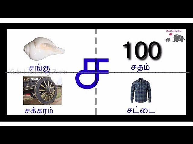 உயிர் மெய் எழுத்து - ச வரிசை சொற்கள் | ச சா சி சீ வரிசை சொற்கள் | sa varisai sorkal|kidslearningzone class=