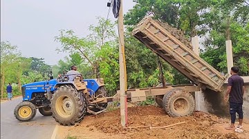INDO FARM tractor digital hydraulic system public road side unload facility tractor 