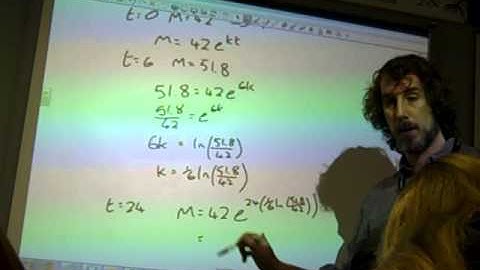 C3 Exponential growth OCR June 2014 q5