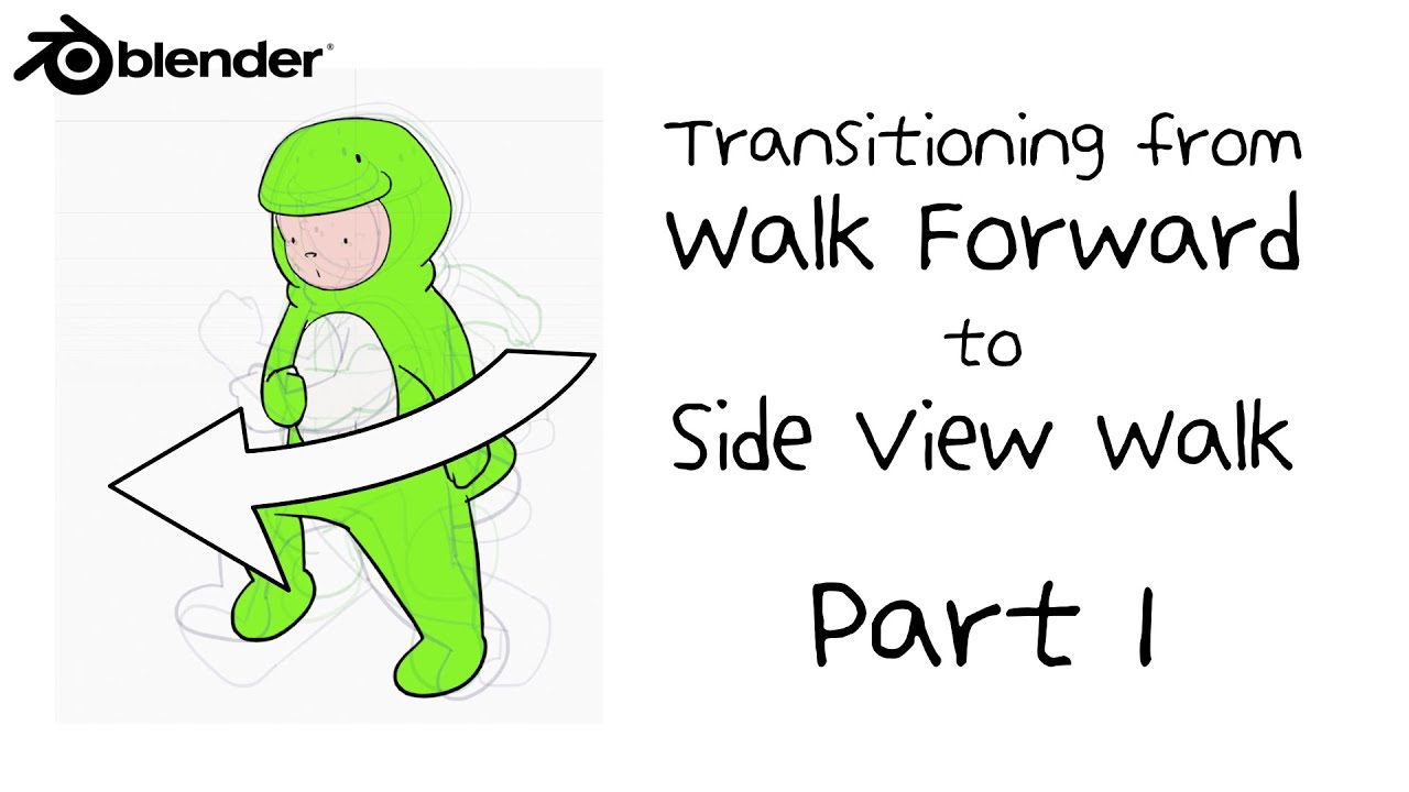 Beginner Animation Tutorial | Transitioning from Forward to Side View Walking - Part 1