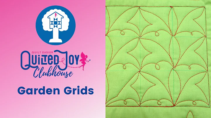 How to Machine Quilt Grid Designs for Floral Quilt...