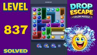 Drop Escape – Level 837 | Walkthrough