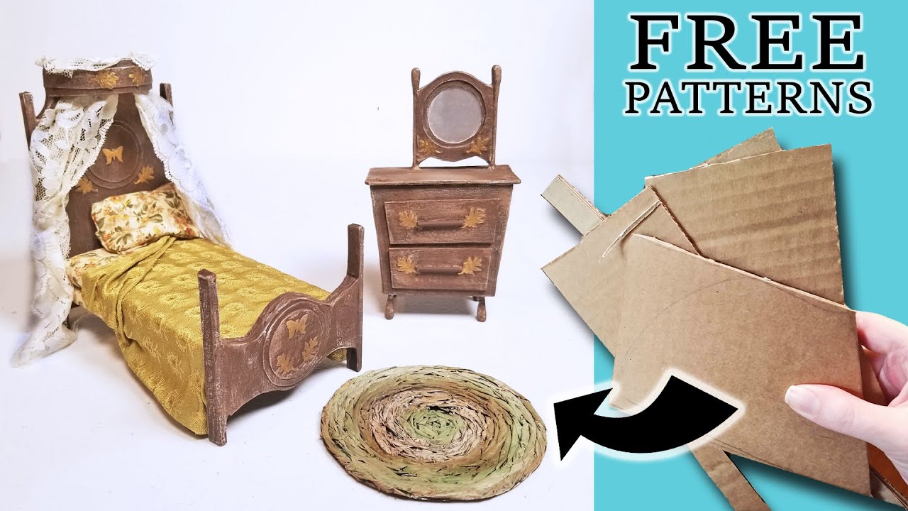 How to make dollhouse furniture out of household items