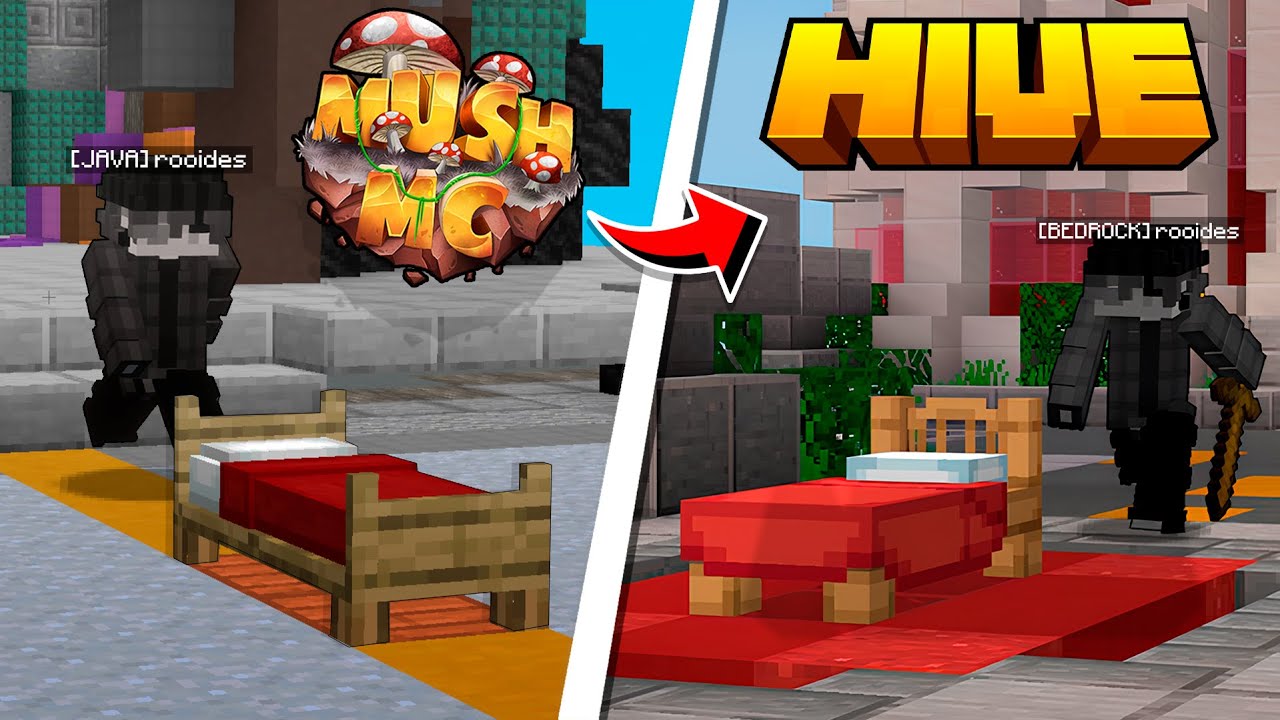 Jogando pela PRIMEIRA VEZ o BEDWARS do HIVE (Minecraft Bedrock)