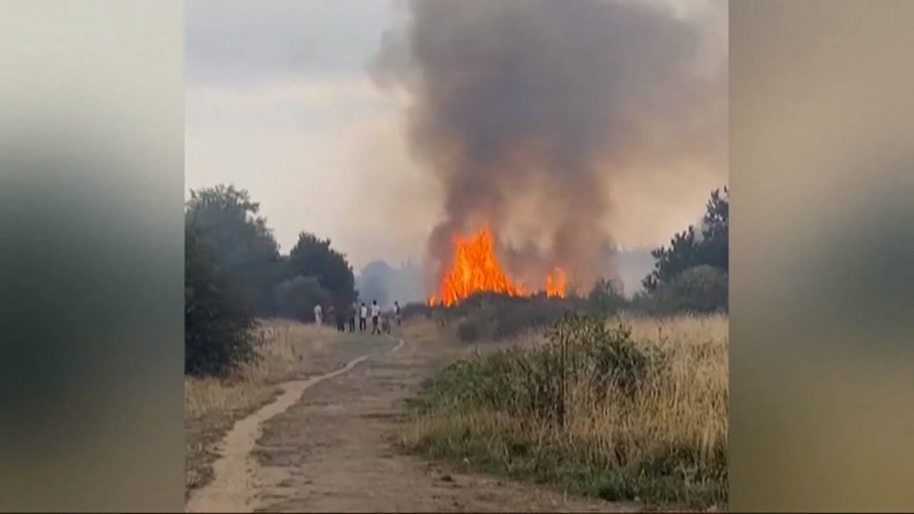 Wildfire and protecting the homeless in the heat (London/UK) 11/Aug/2025
