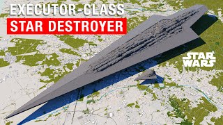 Star Wars:  The Immense Size of the Executor-Class Star Destroyer