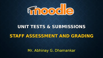 Moodle | Unit Test Submission Assessment and Grading