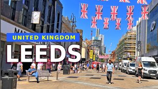 Лидс 4K - Пеший тур по Великобритании - Центр города Лидс