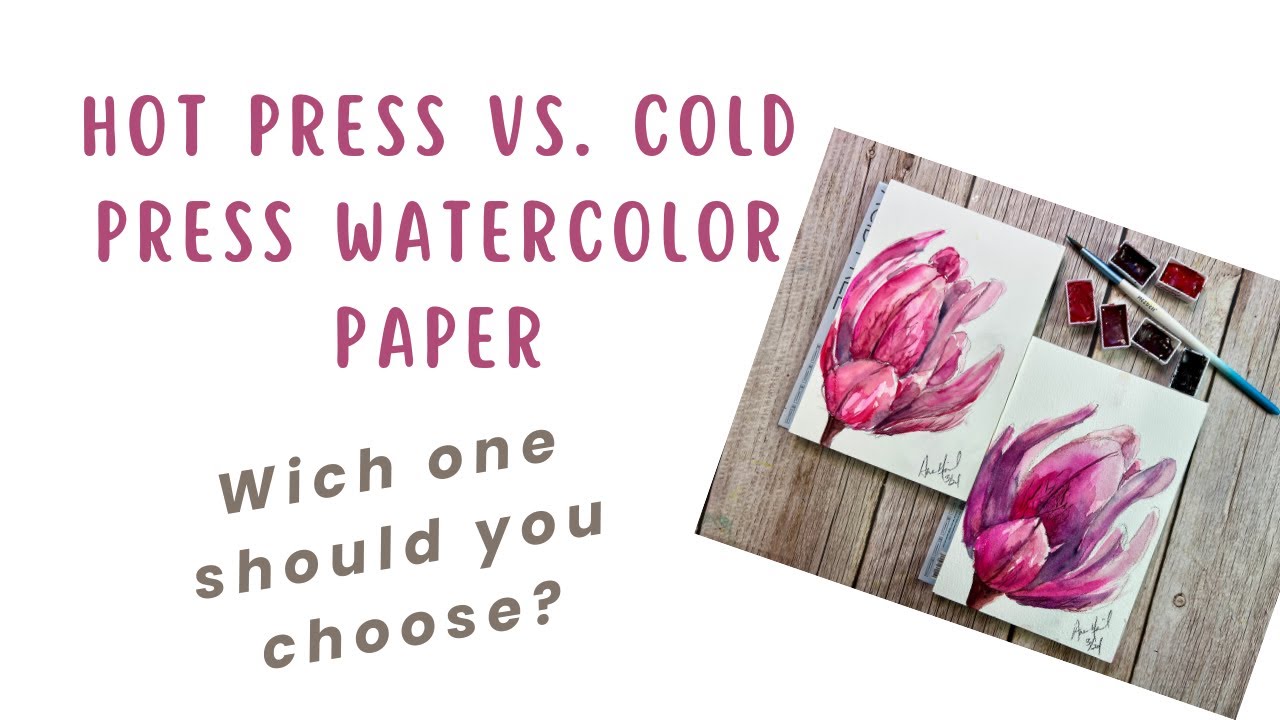 Hot Press Paper Vs Cold Press Hot Press vs. Cold Press Watercolor Paper | Which @meedenarts Should