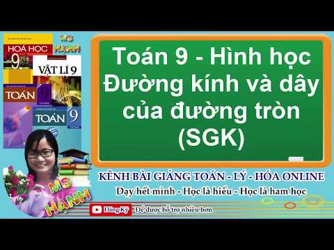 Video [ Hình Học 9 ] Chương 2 Bài 2 Đường kính và dây của... - youtube
