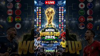 LIVE: MINI WORLD CUP 2026 🏆 32 Teams Battle for Glory! ⚽ #shorts screenshot 1