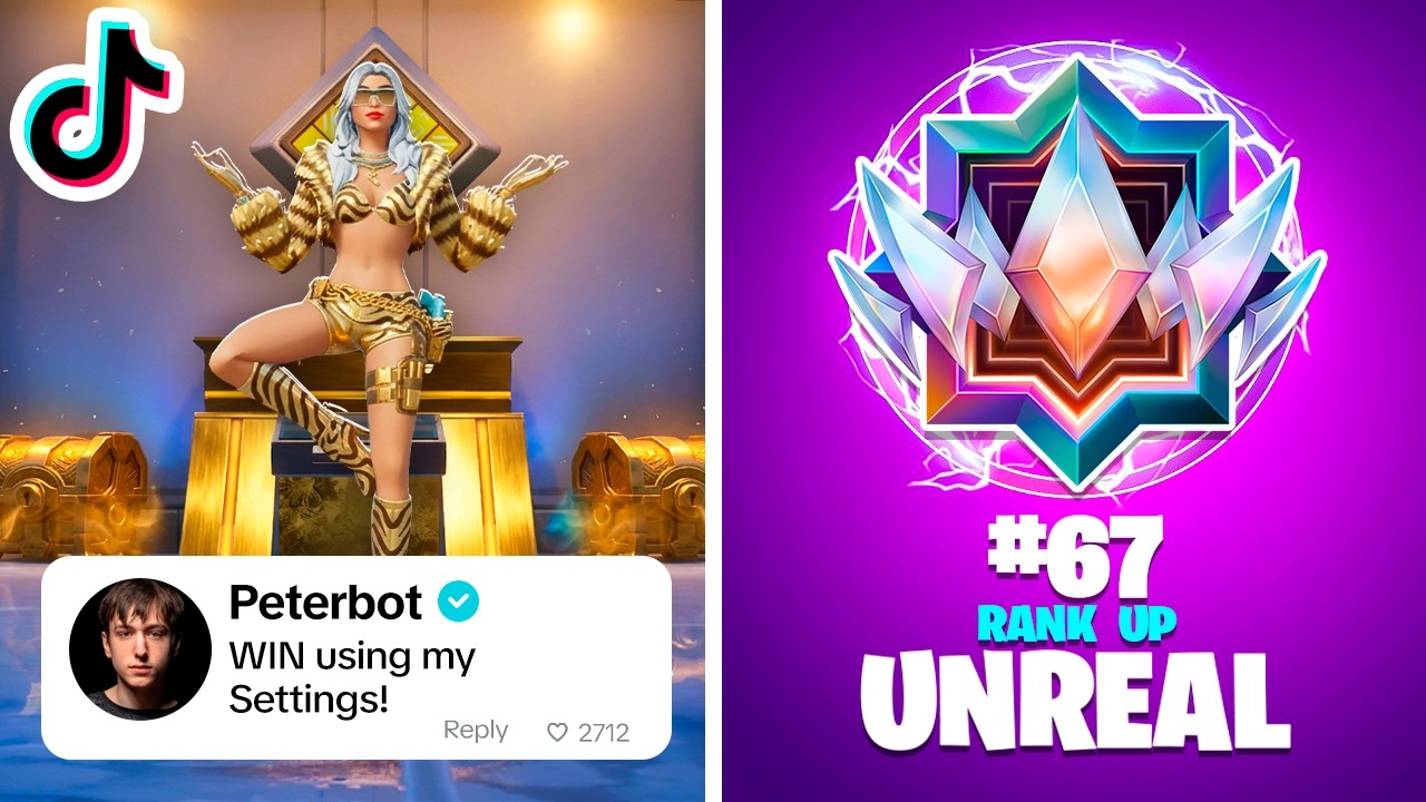 I Used TikTok Advice To RANK UP In Fortnite!