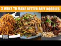 3 Ways To Make BETTER Beef Noodles 💯| #CookWithMe | Marion's Kitchen
