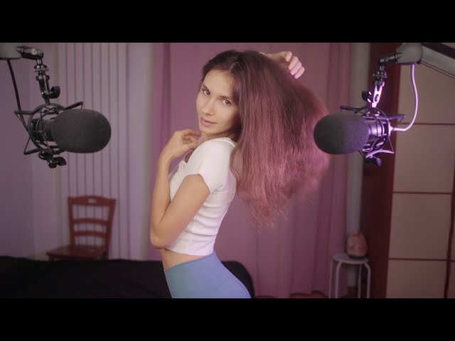 ASMR - Hair Play & Soft Whispers ✨🎧