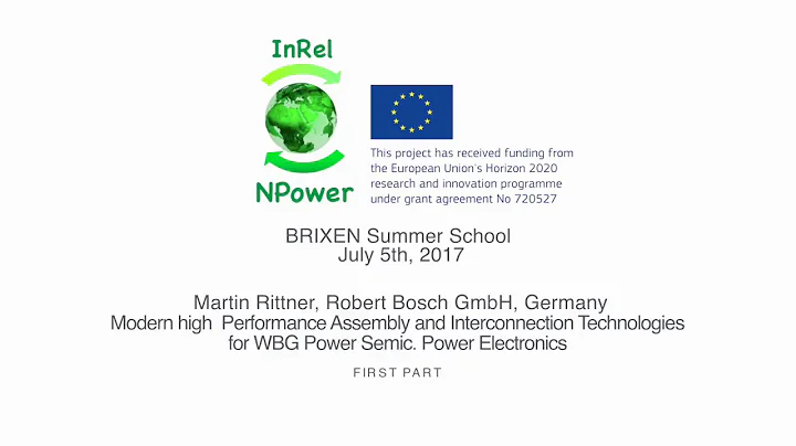 Assembly and interconnection technologies for wide-bandgap power devices - M. Rittner (Part 1 of 2)