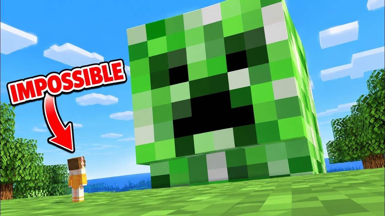 Minecraft But I'm 1 Pixel Tall