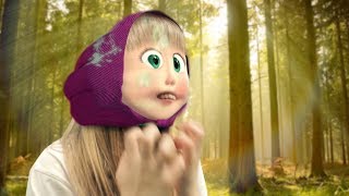 The Mask Girl Wear Masha And The Bear Transformations