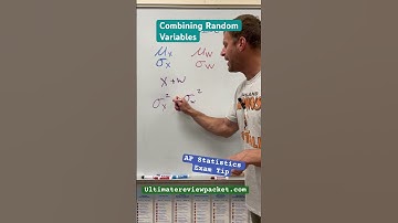 AP Statistics Exam Tip - combining random variables #apstats #apstatistics #apexams #apexamprep
