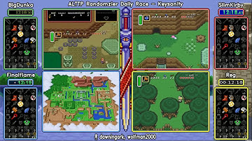 BigDunka vs SlimKirby vs Finalflame vs Reg Keysanity. ALTTP Randomizer Daily Race