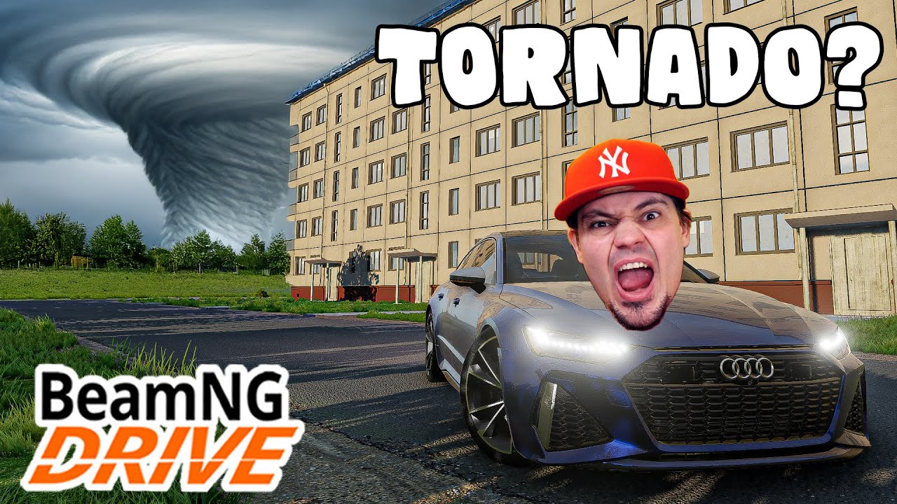🏎️ TORNADO W POLSKIM MIEŚCIE vs AUDI RS7! w *BEAM.NG!* | Beam.NG