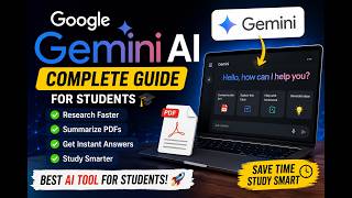 Google Gemini AI Tutorial for Students | Research & PDF Analysis,#aiart ,#viralvideo