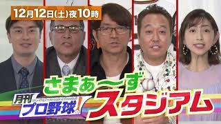 【BS日テレ】12月12日 (土) 22:00～放送！『月刊プロ野球！さまぁ～ずスタジアム』