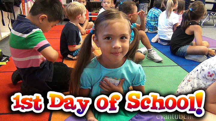 FIRST DAY OF SCHOOL!  Jillian goes to Kindergarten...