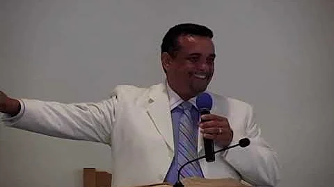 Apostle Larry Hamner preaching during revival at T...