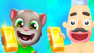 Tom Gold Run vs Sandwich Runner, Pancake Run, Juice Run Max Levels Top Tiktok Game Satisfying Videos