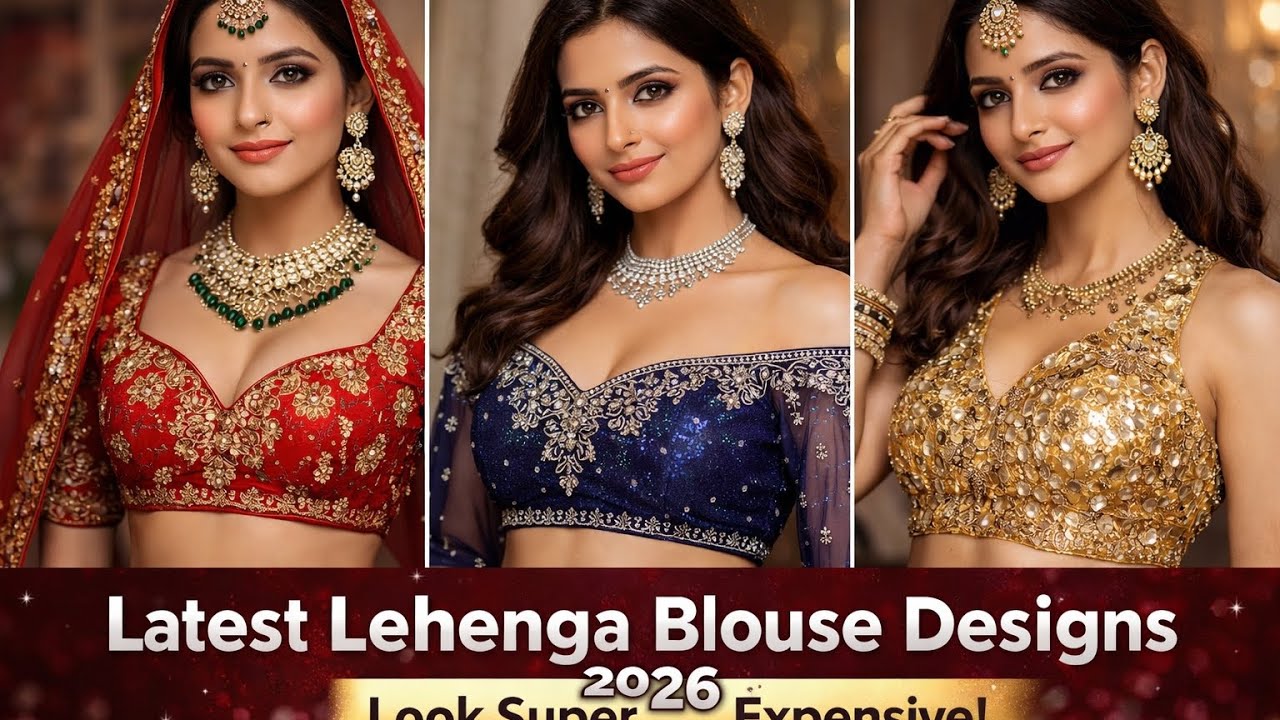 Royal Lehenga Blouse Design Ideas | Indian Fashion 2026 | bride and Bridesmaids Lehanga Blouse 
