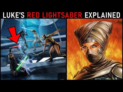 Luke's Secret Red Lightsaber Explained (Legends) | Star Wars Lore - YouTube