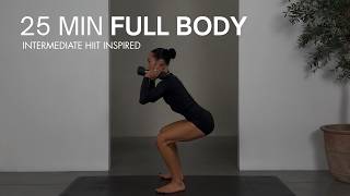 25 MIN FULL BODY HIIT INSPIRED WORKOUT WITH WEIGHTS | Express Sweat & Sculpt Workout