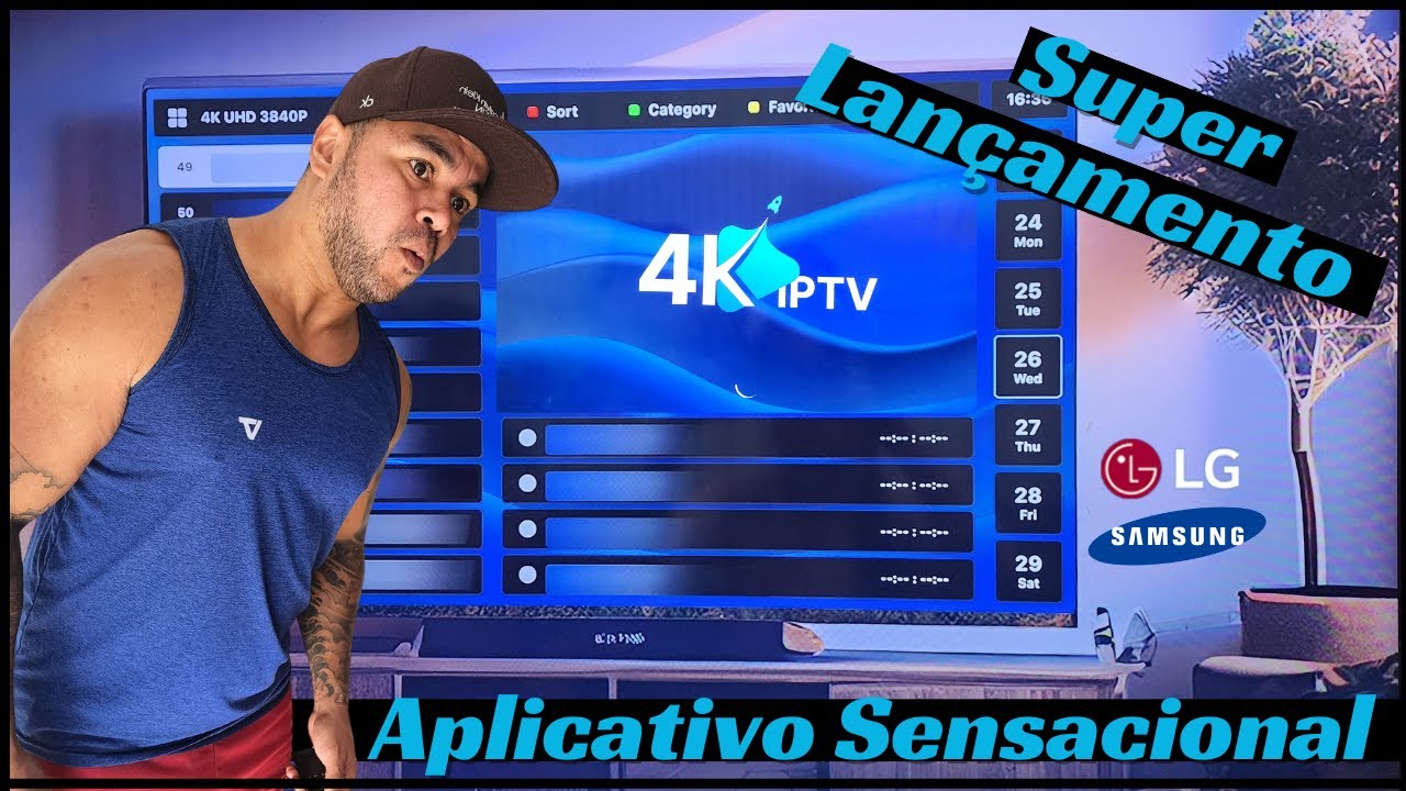 🔶️ Como liberar conteúdo de streaming no aplicativo 4K IPTV em smartv Samsung LG