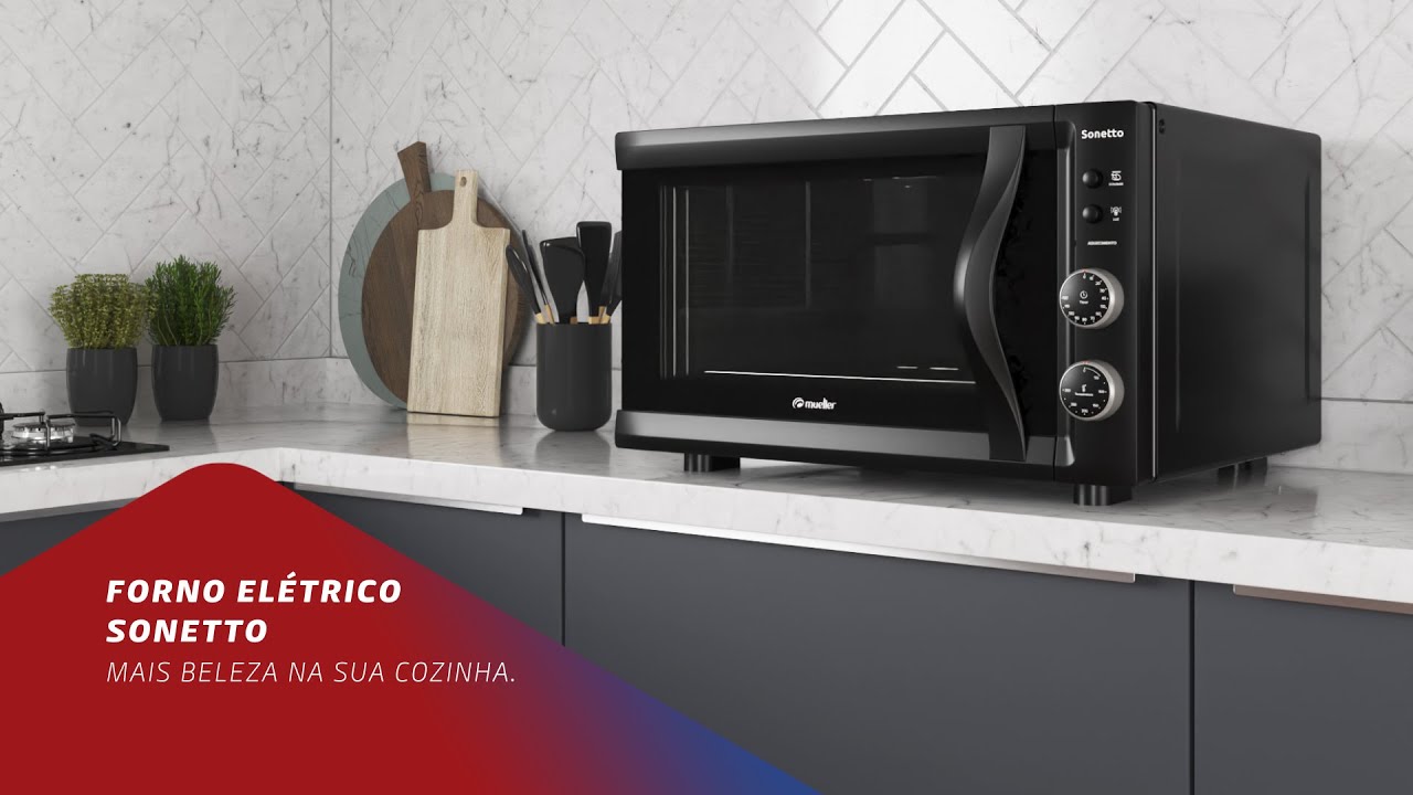 Forno Elétrico Mueller Sonetto 44 litros - YouTube
