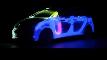 3D Projection mapping on car - Carmapping Peugeot 208 in Geneve - Videomapping Hungary