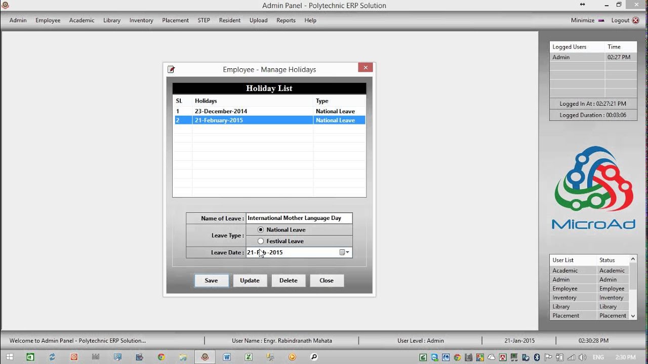 RMPI Automation Demo Admin