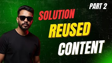 Youtube Course Part #2 “ Reused Content “ Mehmood Yasin Official 