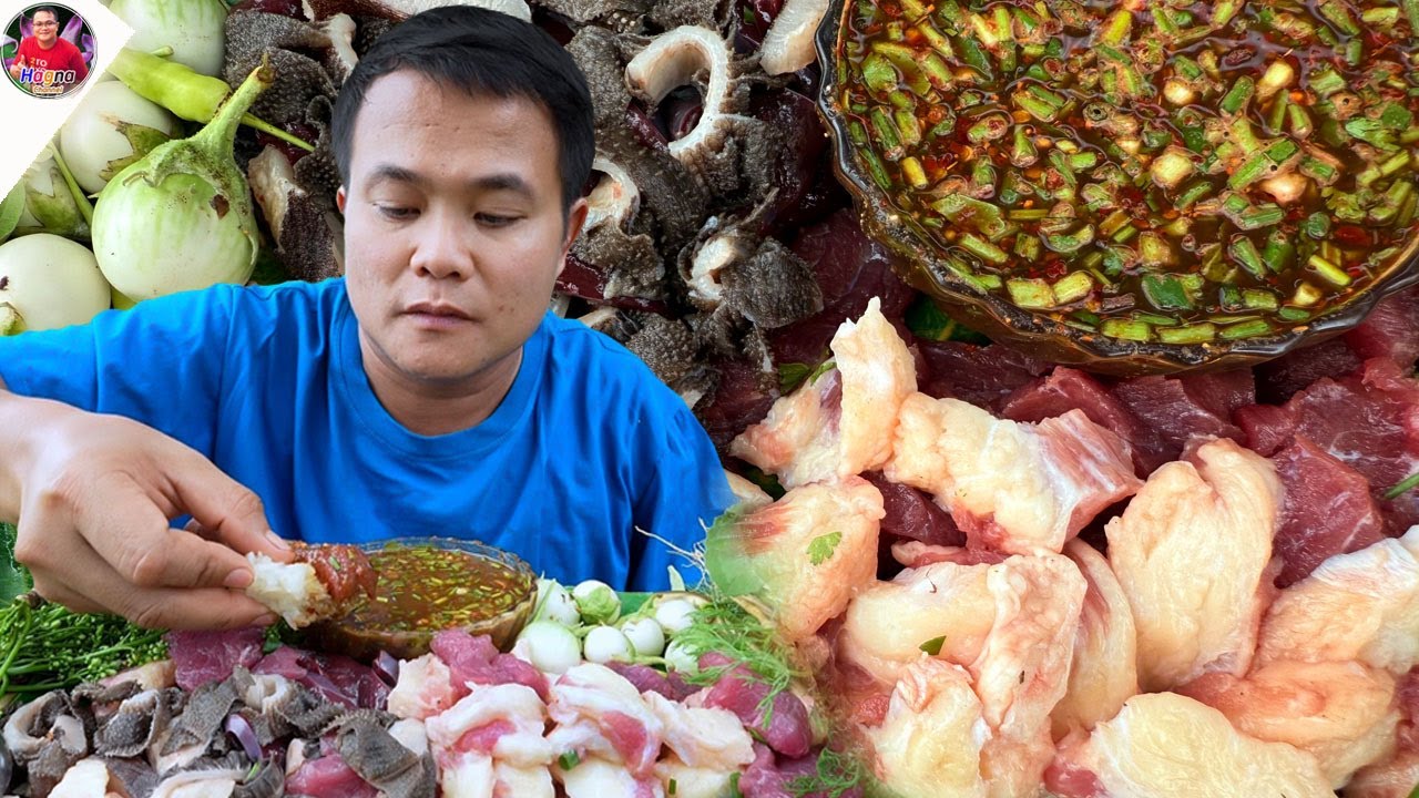 จุ๊เสือฮ้องไห้ เครื่องในสดๆ แจ่วเพี้ยขมอ่ำหล่ำแซ่บจ้วดเข้ากันคัก