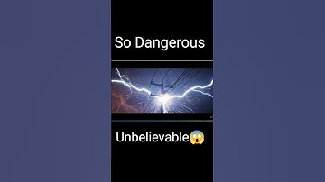 Power Line ERUPTS in Shocking Lightning Strike 😱 #funny #trending #viral #ai #shorts