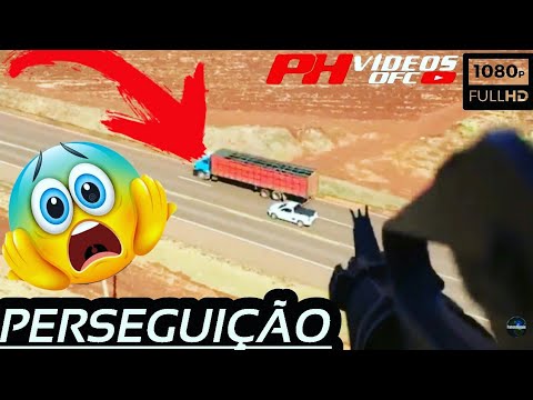 Helicóptero da policia persegue caminhão com drogas 😱✔🚓👏