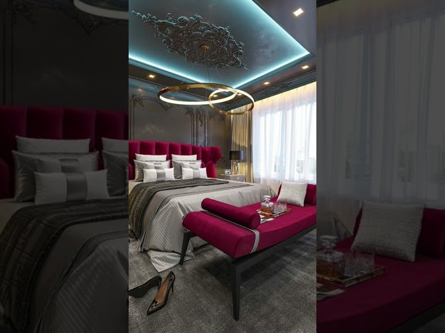 Latest bedroom decor | Luxury bedroom interior design #shorts #bedroom #luxury #ytshorts #viral