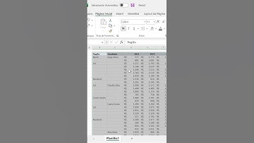 Como preencher células vazia no Excel.