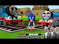 Return of THOMAS THE TANK ENGINE.EXE and FRIENDS in Minecraft - Coffin Meme SONIC vs PJ MASKS